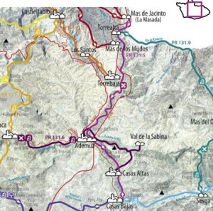 mapa PR-V 131.5 Ruta del Turia